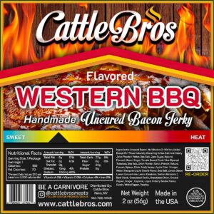 Western BBQ Uncured Bacon Jerky
